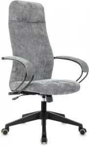 Кресло руководителя Бюрократ CH-610 Fabric серый Light-19 крестов. пластик