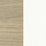 дуб скандинавский / металлокаркас белый