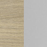 дуб скандинавский / металлокаркас серый