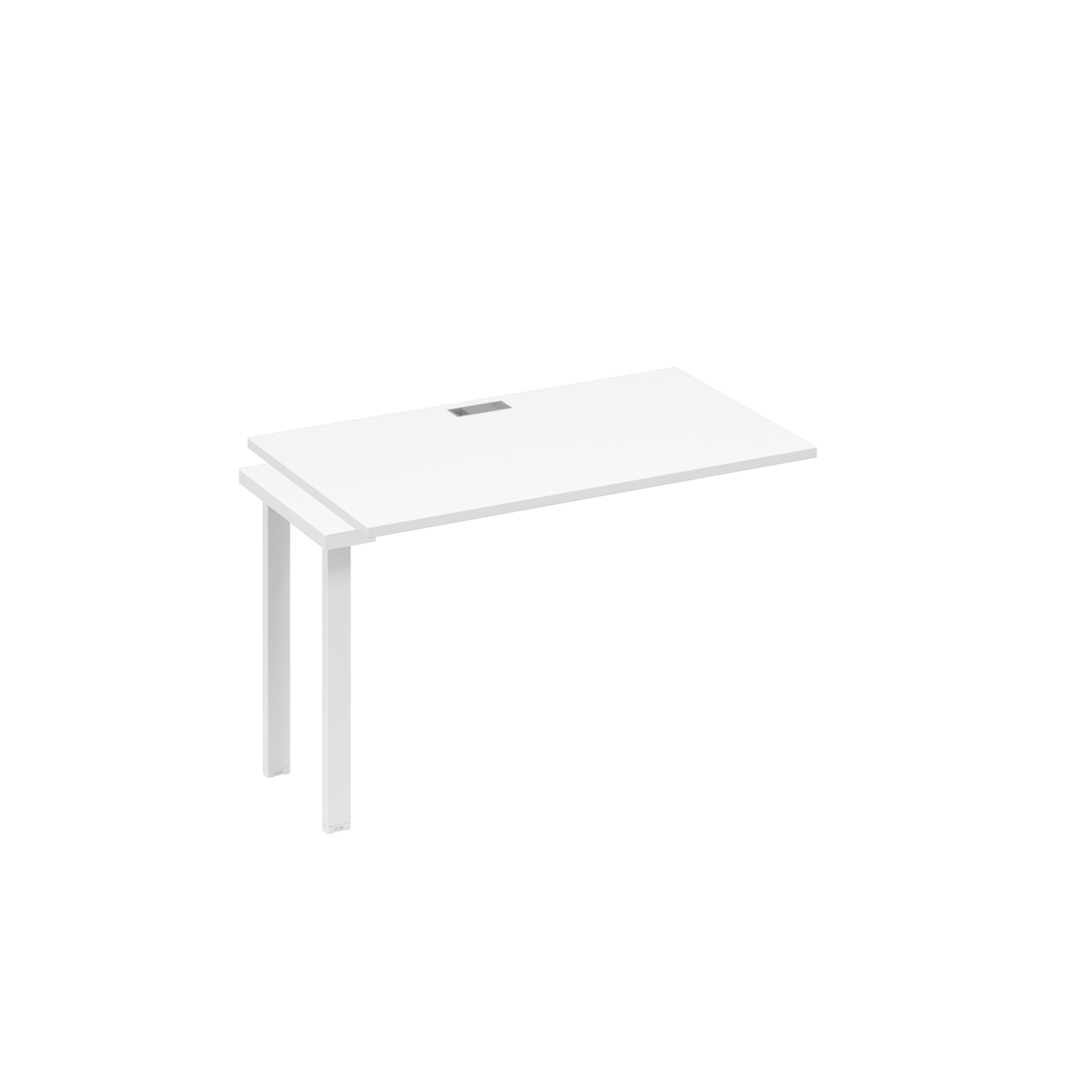 Секция 120 рабочей станции с каркасом TRE белый премиум / металлокаркас белый