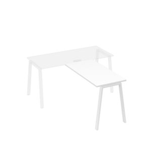 Брифинг-приставка опоры TRE белый премиум / металлокаркас белый