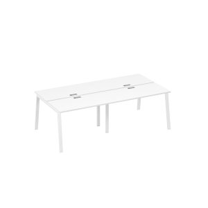 Рабочая станция на металлокаркасе TRE (4х120) белый премиум / металлокаркас белый