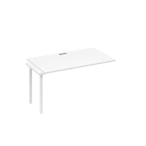 Секция рабочей станции 140 на каркасе QUATTRO белый премиум / металлокаркас белый