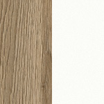 дуб гладстоун светлый (столешница, фасад, топ) / белый премиум (корпус)