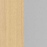 натуральный дуб / металлокаркас серый