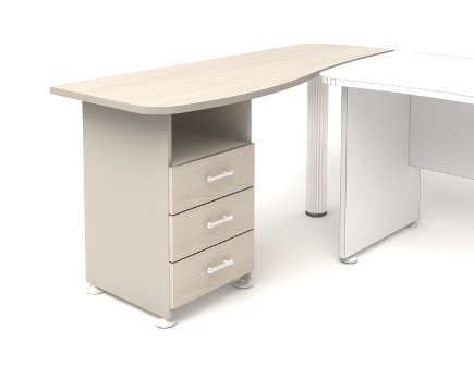 К25 Модерн (М17+М20+2131+М36) Тумба приставная левая 1600х600х740