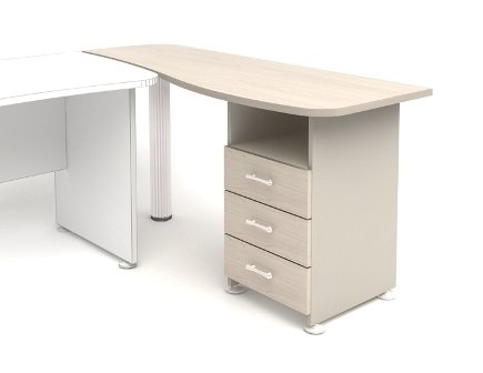 К26 Модерн (М16+М20+2131+М36) Тумба приставная правая 1600х600х740