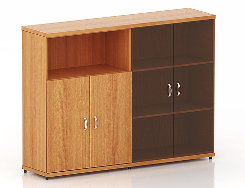 КЭ54 Шкаф низкий (КЭ19*2+КЭ31+КЭ22*2+КЭ36*2+ФС03*2) (1704*424*1274)