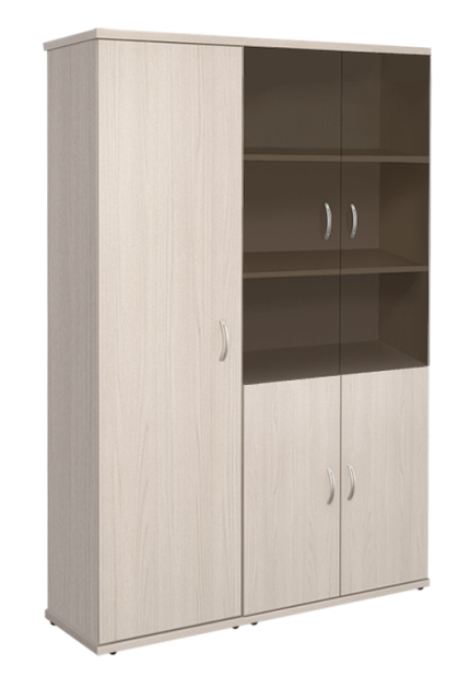 КЭ108 Шкаф высокий (КЭ24+КЭ17+КЭ28+КЭ22*2+БСКТ410*2+ФС03*2) (1404*424*2066)