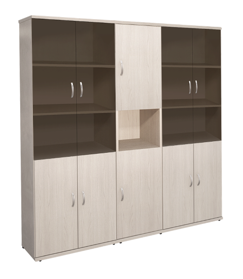 КЭ110 Шкаф высокий (КЭ17*2+КЭ18+КЭ33+КЭ22*6+БСКТ410*4+ФС03*4) (2129*424*2066)