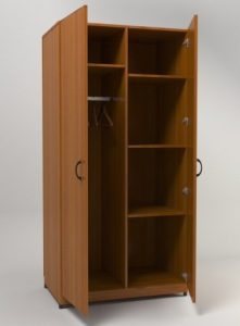 Шкаф 2-х ств комбинированный 860х520х1800
