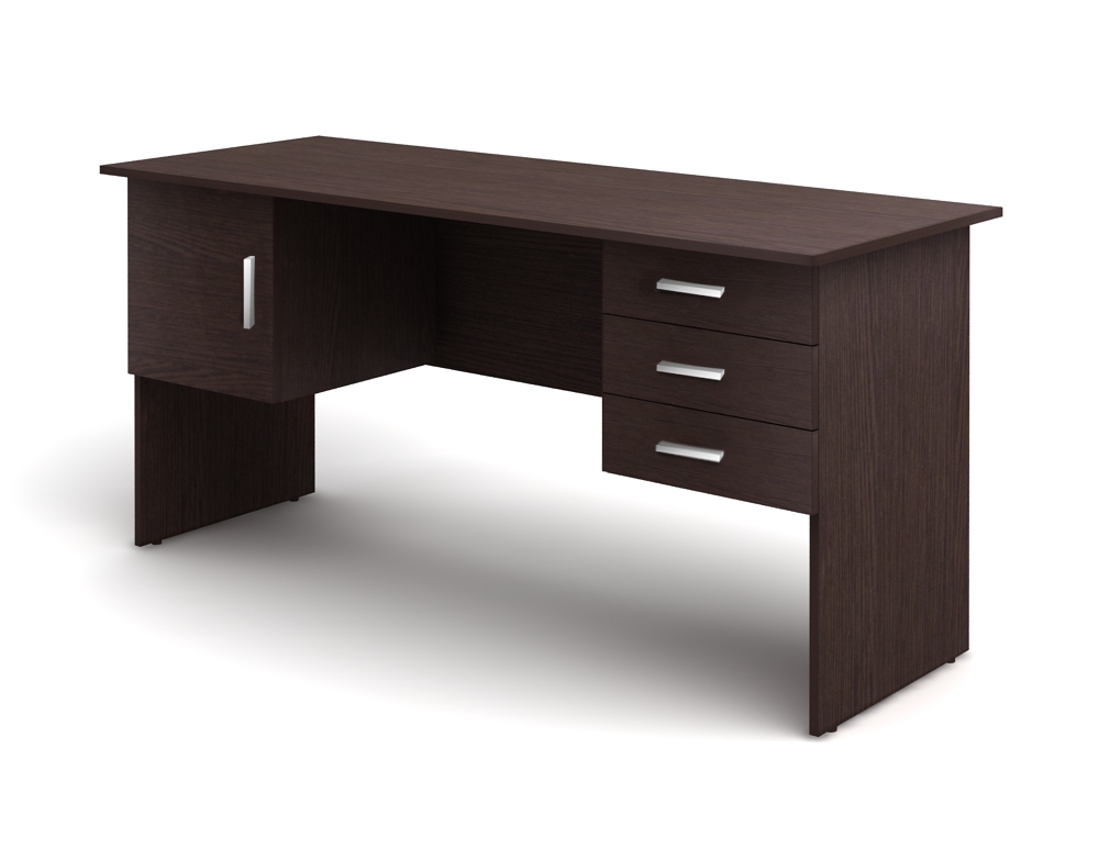 Стол 2-тумбовый (3 ящика+дверка) (1600х600х750)