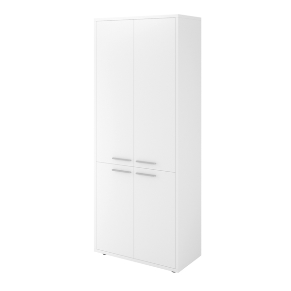 Шкаф высокий закрытый 4 двери 800х400х1980 (ДБ24+ДБ27*2+ДБ28*2)