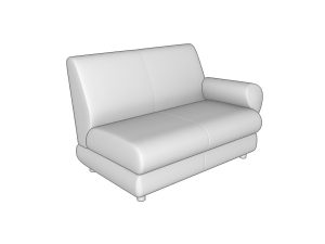 Секция двухместная M2L-1 с левым подлокотником (1300х810х855)